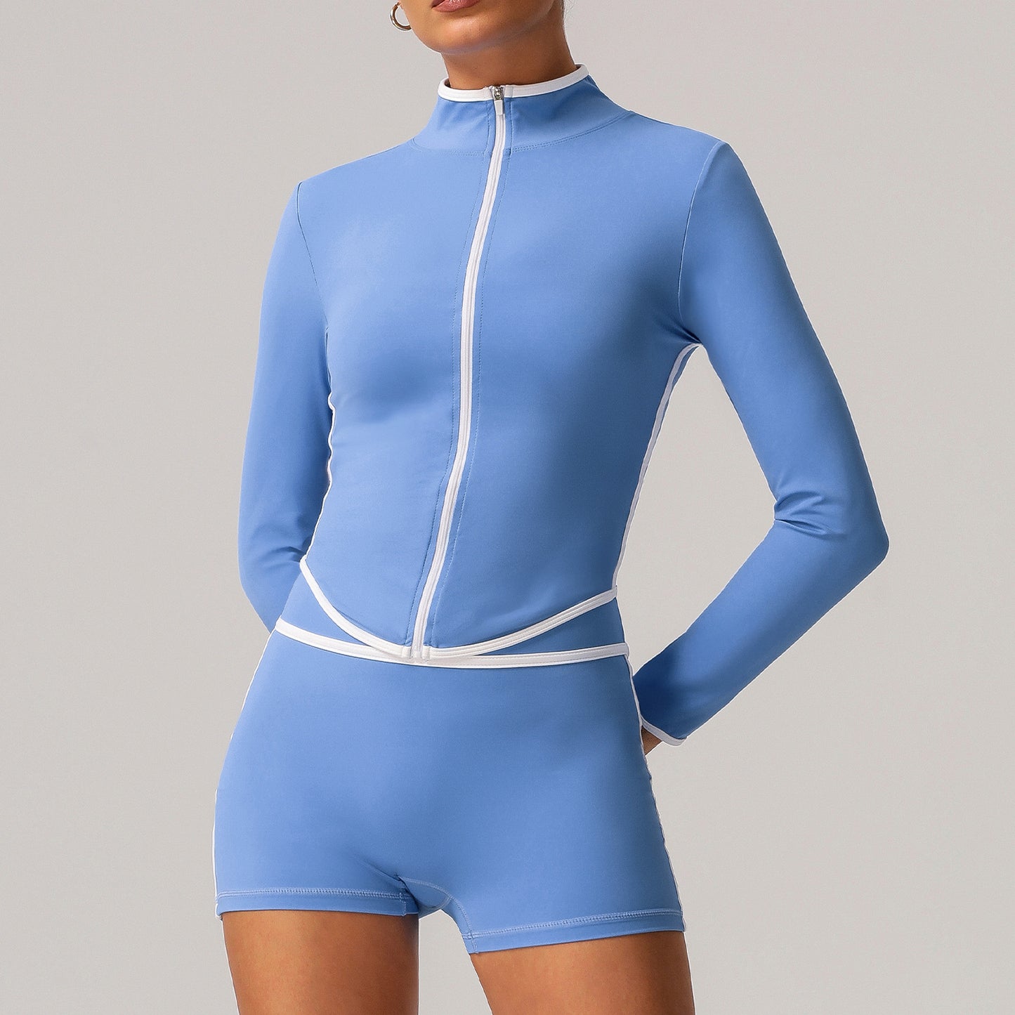 High-waist design running fitness Quick-dry yoga outfits Bra and shorts or Bra and pants set