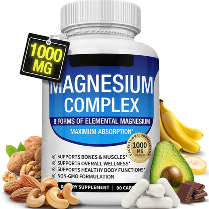 90 PCS Magnesium complex capsules for stronger, Healthier body