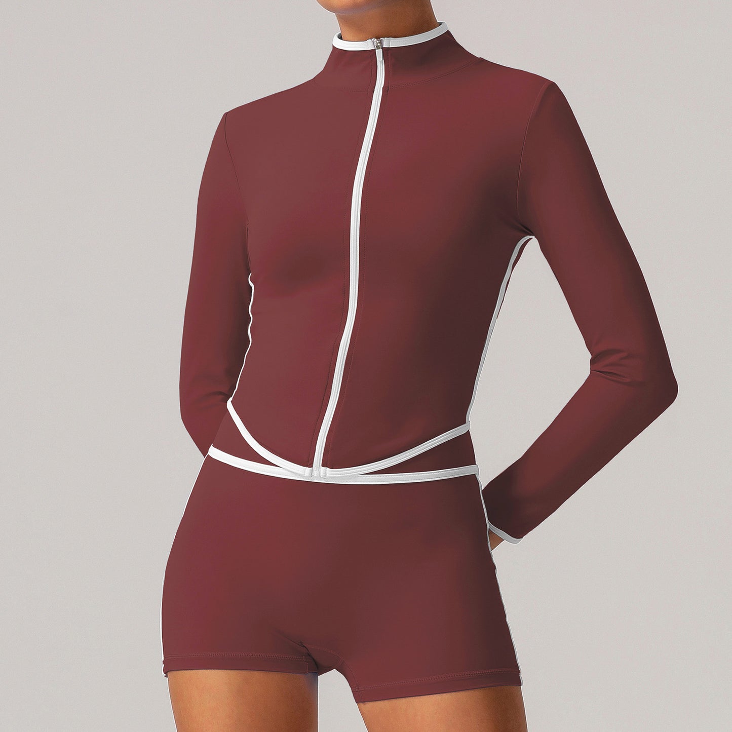 High-waist design running fitness Quick-dry yoga outfits Bra and shorts or Bra and pants set